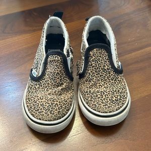 Vans slip on cheetah with Velcro